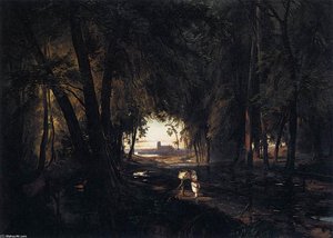 The Woods Near Spandau — Carl Blechen, Romanticism