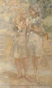 Two Girls Outdoors — Isabel Bishop