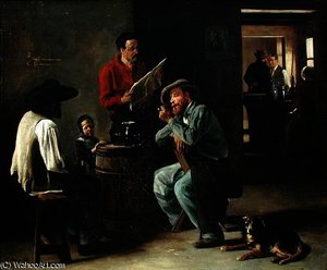 Interior Of A Tavern — François Bonvin