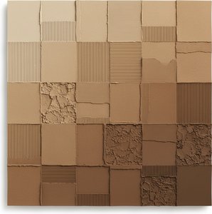 Fragmented Earth: A Monochromatic Study Of Tactile Memory And Timeless Textural Layers — David Moreau, Plaster & Texture Art