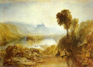 Prudhoe Castle, Northumberland — Joseph Mallord William Turner, Romantic Landscape Painting