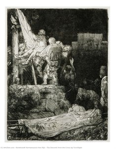 The Descent From The Cross By Torchlight — Rembrandt Van Rijn