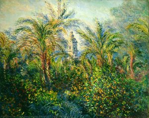 Garden In Bordighera, Impression Of Morning — Claude Monet, Impressionism