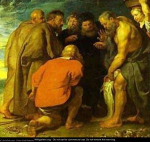 Encontrando El Dinero De La Ofrenda San Pedro — Pedro Pablo Rubens