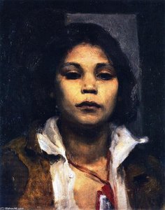 Head Of An Italian Boy — John Singer Sargent, Realism