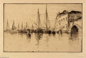Along The Giudecca, Venice — Bertha Evelyn Jaques