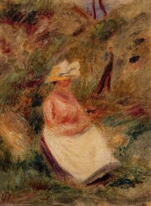 Young Girl In The Woods — Pierre-auguste Renoir, Impressionism