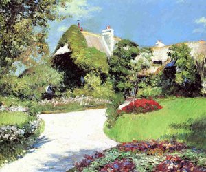Thatched Cottage, Trouville — Gustave Caillebotte