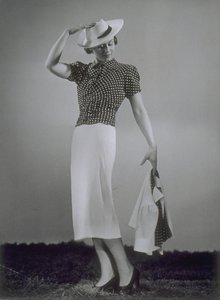 Woman in Blouse, Skirt and Jacket by Hermann Gerson