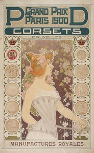 'PD Corsets', (63 x 39 CM) (1900)