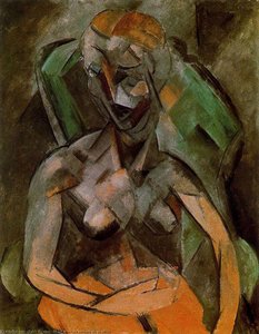 Mujer Desnuda Sentada En Un Sillón — Pablo Picasso, Cubist Representation