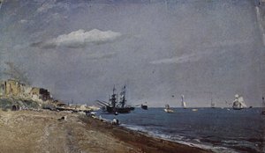 Brighton Beach With Colliers — John Constable, Impressionism
