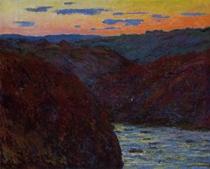 Valley Of The Creuse, Sunset — Claude Monet