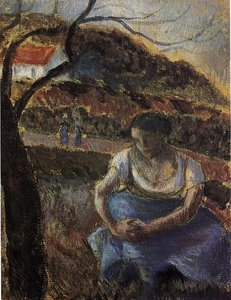 Seated Peasant Woman — Camille Pissarro