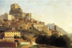 Hill Town In Italy — Alexandre-hyacinthe Dunouy
