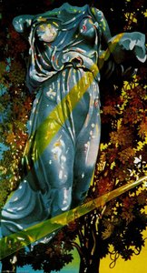 Nike, Göttin Der Sieges Erscheint In Einem Baum, Der Von Licht Durchflutet Ist — Salvador Dalí