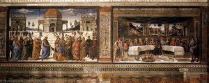 Scenes On The Left Wall — Pietro Perugino (pietro Vannucci)