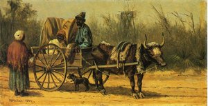 Traveling By Ox Cart — William Aiken Walker