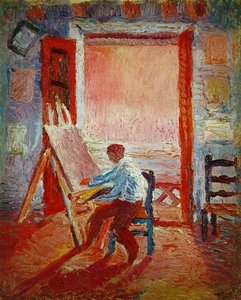 Self-portrait In The Studio, 1919 — Salvador Dalí