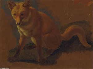 Study Of A Fox — Jacques Laurent Agasse