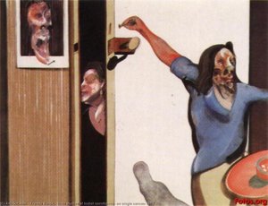 Three Studies Of Isabel Rawsthorne, On Single Canvas, 1967 — Francis Bacon, Expressionism