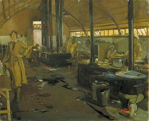 La cocina del Cuerpo Auxiliar del Ejército de la Reina María, Rouxmesnil