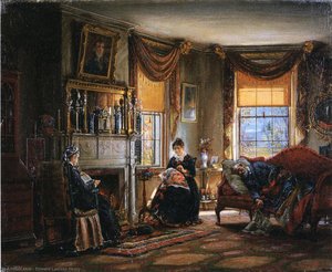 The Sitting Room — Edward Lamson Henry, American Genre Painting