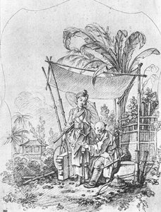 Lady With An Umbrella — François Boucher