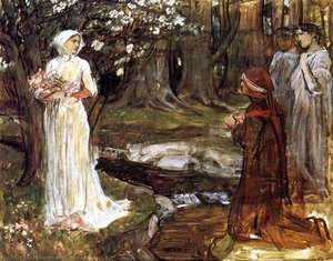 Dante And Beatrice — John William Waterhouse