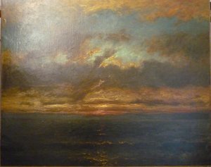 Soleil Couchant Sur Un Rivage — Jules Dupré