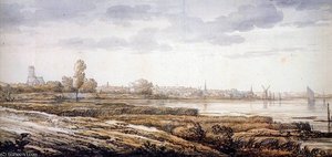 View On Dordrecht Sun — Aelbert Jacobsz Cuyp