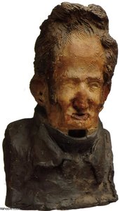 Charles Gallois, Terre Crue Coloriée Colored Raw Ground — Honoré Daumier
