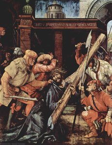 Die Verspottung Christi (detail) — Matthias Grünewald