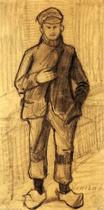 Boy With Cap And Clogs — Vincent Willem Van Gogh, Post-impressionism