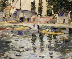 The Seine At Bougival — Berthe Morisot