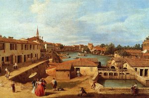 Sluice Gates At Dolo — Canaletto