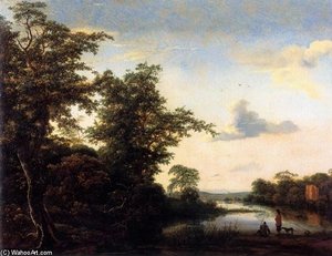 Landscape At Morning Atmosphere — Jacob Van Ruisdael