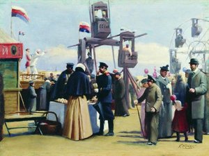 The Moscow Show Booths — Konstantin Yegorovich Makovsky