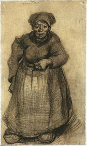 Woman With Her Left Arm Raised — Vincent Willem Van Gogh, Realism