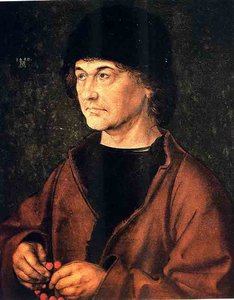 Porträt Seines Vaters, Florenz Uffizi — Albrecht Dürer