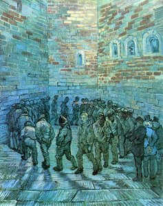 Prisoners Exercising (after Dore) — Vincent Willem Van Gogh, Post-impressionism