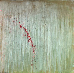 Gold Morning With Roses — Pat Steir