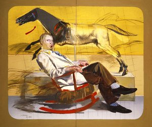 Portrait Of Man Sitting — Dimitris Mytaras