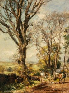 Ash Trees In Spring — James Lawton Wingate