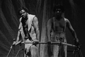Two Captives on the Slave Ship in the Amistad Opera
