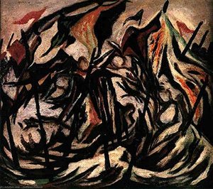 Composition With Figures And Banners — Paul Jackson Pollock