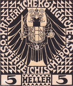 Postage Stamp Design For Mail Postal (not Issued) — Koloman Moser