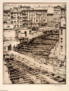 Bracings, Subway Excavation — Abbo Ostrowsky