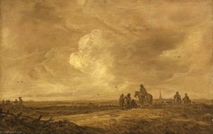 Dune Landscape With Travelers — Jan Josefsz Van Goyen