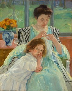 Junges Mutter — Mary Stevenson Cassatt, Impressionist Painting